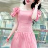 Váy Thiết Kế MDU900 Màu Hồng Pastel Tay Nơ Bồng Dáng Xoè Công Chúa 11 photo 2024 06 03 15 15 37 Mdu Fashion