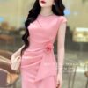 Váy Thiết Kế MDU3278 Màu Hồng Nhạt Thiết Kế Hoa Rời Linh Động 12 vay thiet ke mdu3278 1 Mdu Fashion