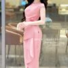 Váy Thiết Kế MDU3278 Màu Hồng Nhạt Thiết Kế Hoa Rời Linh Động 10 vay thiet ke mdu3278 3 Mdu Fashion