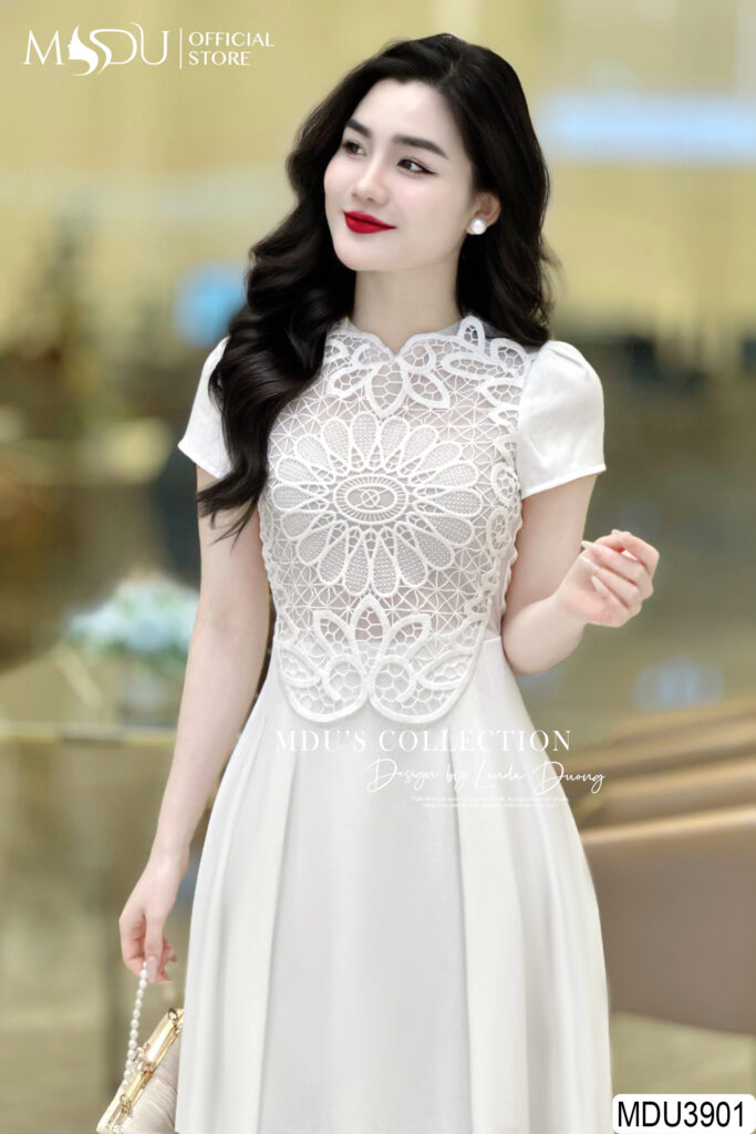 Top 10+ Mẫu Váy Công Sở Đẹp Thanh Lịch và Sang Trọng từ Mdu Fashion 10 Váy Công Sở Phối Ren