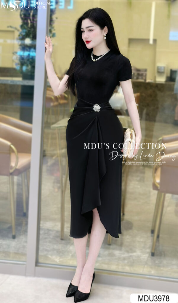 Top 10+ Mẫu Đầm Body Dáng Dài Phong Cách Cổ Điển Sang Trọng Từ MDU Fashion 7 Đầm Body Thiết Kế Cao Cấp Chất Vải Nhũ Phối Lụa