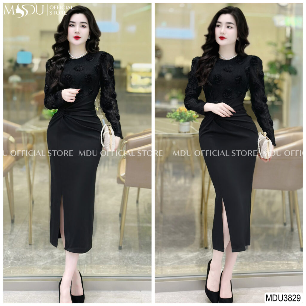 Top 10+ Mẫu Đầm Dự Tiệc Mùa Đông Sang Trọng Giúp Bạn Tỏa Sáng 8 Đầm Dự Tiệc Phối Ren