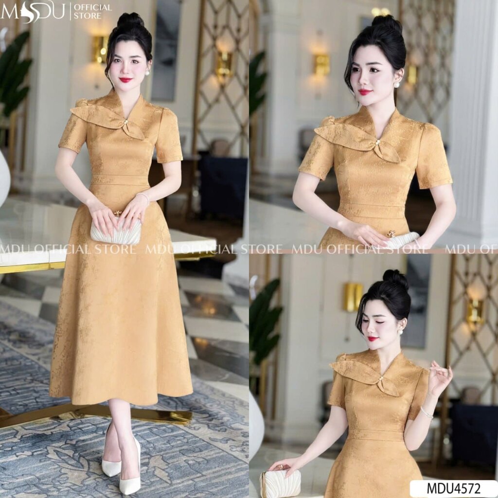 Lên Sóng Top 10+ Áo Đầm Dự Tiệc Cưới Tuổi 40 Tạo Ấn Tượng Khó Quên 8 Áo Đầm Dự Tiệc Cưới Tuổi 40 Dáng Xòe Nhẹ Nhàng