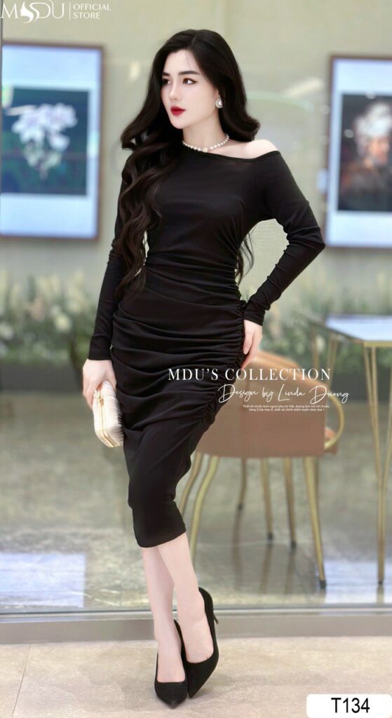 Top 10+ Mẫu Váy Body Thu Đông Giữ Ấm Và Tôn Dáng Từ MDU Fashion 12 Váy Body Thu Đông Xẻ Vai