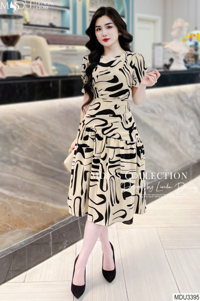 Top 10+ Mẫu Váy Công Sở Đẹp Thanh Lịch và Sang Trọng từ Mdu Fashion 6 Váy Công Sở Xếp Ly