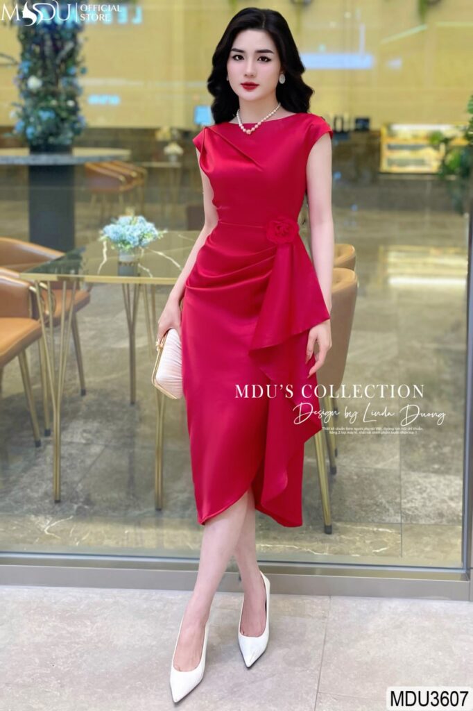 Top 10+ Mẫu Váy Body Xẻ Tà Từ Mdu Fashion – Quyến Rũ & Sang Trọng Cho Mọi Sự Kiện 8 Đầm Body Xẻ Tà Màu Đỏ Chất Liệu Lụa Twist Satin
