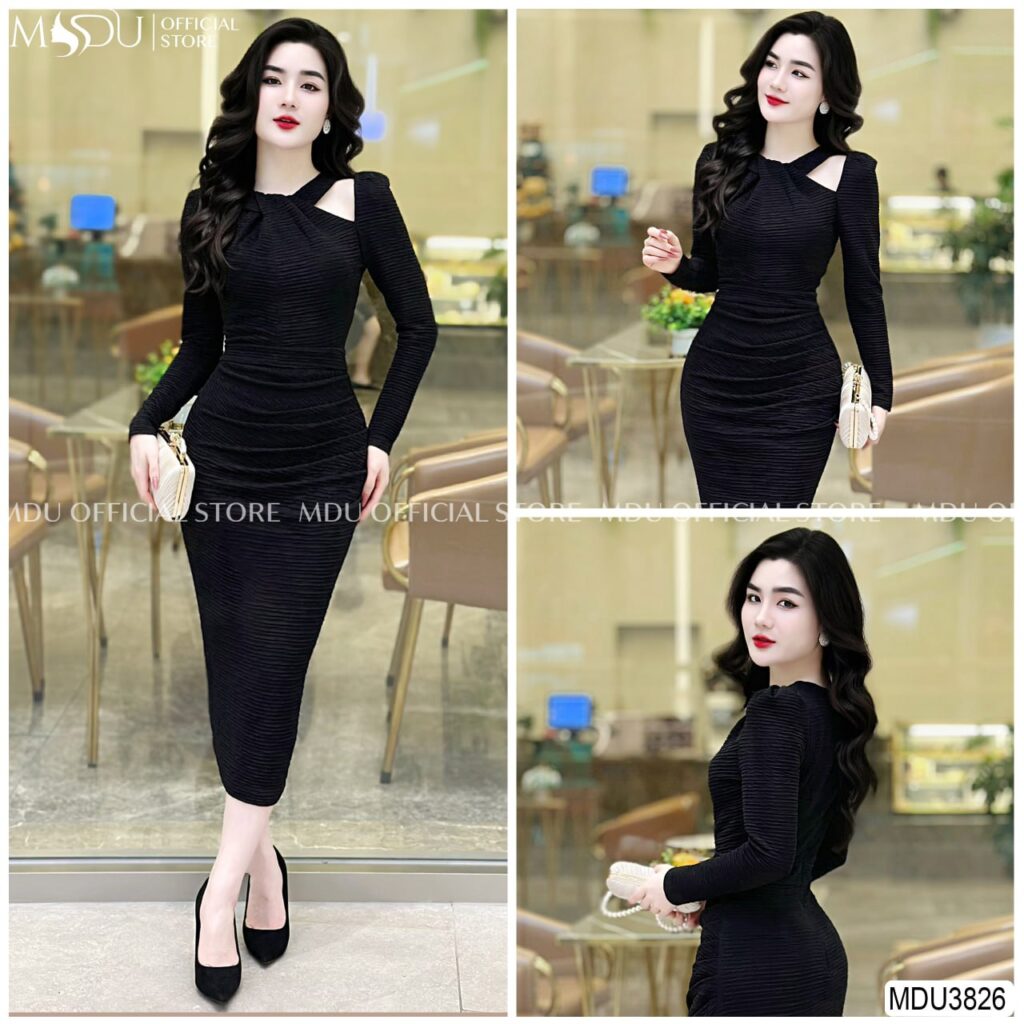 Top 6 Mẫu Váy Đen Dự Tiệc Sang Trọng Nhất 2024 Từ Thương Hiệu MDU Fashion 7 Váy Đen Dự Tiệc Ôm Body