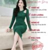 Váy Thiết Kế MDU3827 Chất Xốp Nhăn Mềm Mịn, Cổ Đan Chéo ,Dập Li Bụng Tông Xanh Nổi Bật 13 photo 2023 12 20 10 50 47 Mdu Fashion