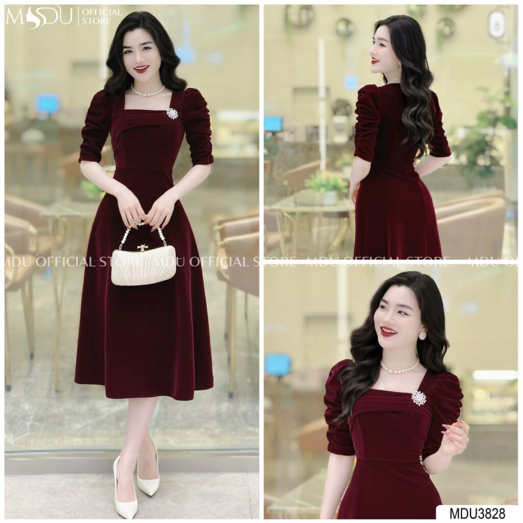 Top 10+ Mẫu Đầm Nhung Body Đẹp Giúp Bạn Tỏa Sáng Trong Các Sự Kiện Quan Trọng 12 Váy nhung body dáng bút chì