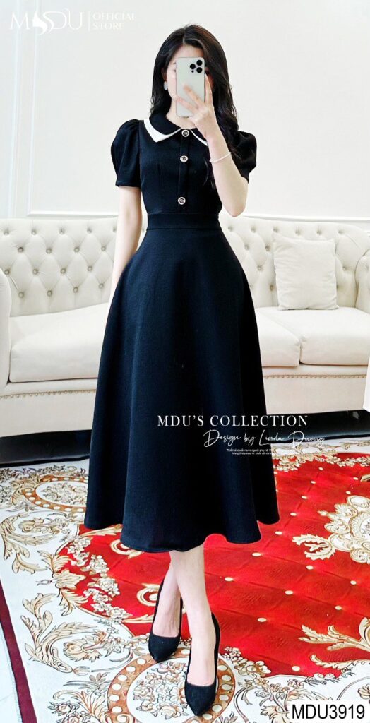 Top 10+ Mẫu Đầm Vest Thiết Kế Thanh Lịch Và Sang Trọng Cho Phái Đẹp 8 Đầm Vest Dáng Xòe – Duyên Dáng Và Hiện Đại