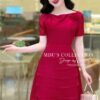 Váy Thiết Kế MDU4041 Gam Đỏ Váy Ngang Gối Chất Tơ Óng Quyến Rũ 11 photo 2024 04 17 10 59 24 3 Mdu Fashion