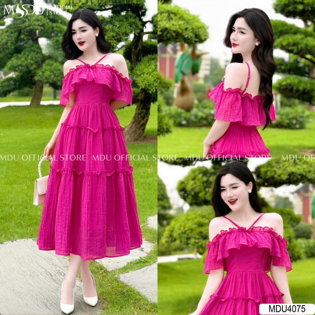 Top 10+ Mẫu Đầm Dài Dự Tiệc Sang Trọng và Quyến Rũ từ MDUfashion 6 Đầm Dài Dự Tiệc Trễ Vai Gợi Cảm