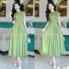 Váy Thiết Kế MDU4105 Tơ Óng Hàn Gam Xanh Rêu Dáng Xoè Nhẹ Tay Cánh Tiên Tiểu Thư Và Thanh Lịch 13 photo 2024 05 06 16 09 14 2 Mdu Fashion