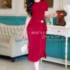 Váy Thiết Kế MDU3937 Váy Body Dáng Ôm Gam Đỏ Vải Nhũ Phối Lụa, Lót 2 Lớp Mềm Mại Xẻ Trước 10 photo 2024 05 07 12 06 01 3 Mdu Fashion