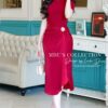 Váy Thiết Kế MDU3937 Váy Body Dáng Ôm Gam Đỏ Vải Nhũ Phối Lụa, Lót 2 Lớp Mềm Mại Xẻ Trước 9 photo 2024 05 07 12 06 02 Mdu Fashion