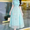 Váy Thiết Kế MDU4080 Dáng Xoè Nhẹ Thắt Nơ Cổ Tông Xanh Nhạt Vẻ Đẹp Nữ Tính Và Duyên Dáng 10 photo 2024 05 10 17 57 31 Mdu Fashion