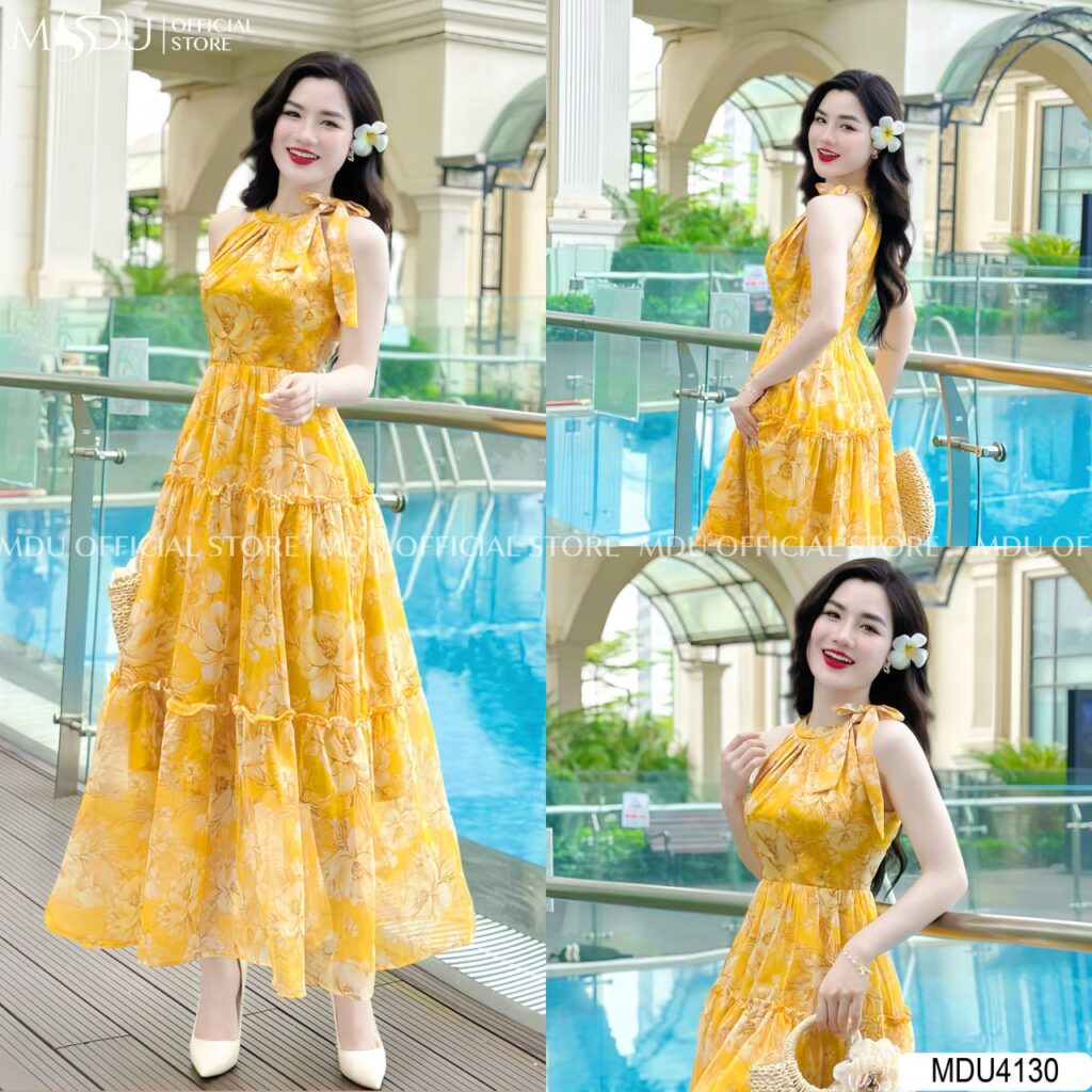 Top 10+ Xu Hướng Thiết Kế Thời Trang Váy Đẹp Và Hiện Đại Nhất 2024 11 Thiết Kế Váy Cổ Yếm – Sang Trọng Và Độc Đáo