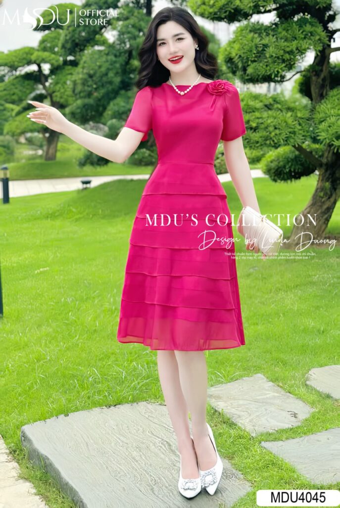 Top 10+ Mẫu Đầm Chữ A Dáng Dài Sang Trọng Tinh Tế Đến Từ Nhà MDU Fashion 7 Đầm Chữ A Dáng Dài Xếp Ly