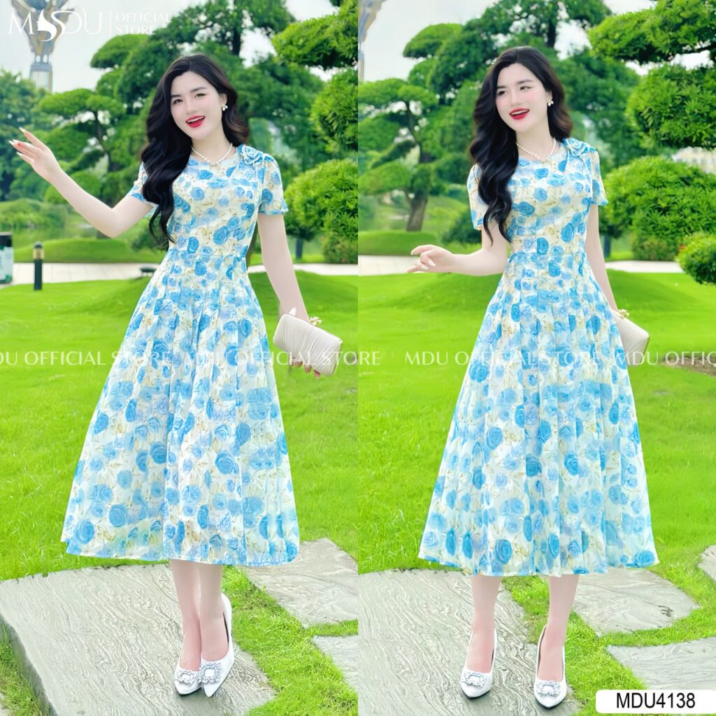 Top 10+ Mẫu Váy Big Size Dự Tiệc MDUfashion Giúp Bạn Tự Tin Tỏa Sáng 7 Váy Big Size Đính Hoa Tinh Tế Ở Vai