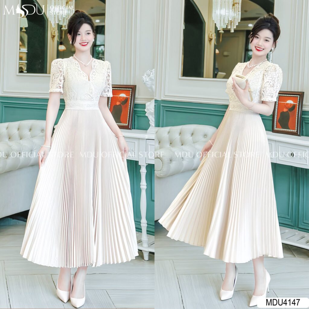 Top 10+ Mẫu Đầm Xoè Công Chúa Cao Cấp Đẹp Nhất Cho Các Nàng Dịu Dàng 4 Đầm Xoè Công Chúa Ren Hoa