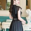 Váy Thiết Kế MDU4155 Dáng Xoè Nhẹ Tông Đen Mờ Cúc Đính Ngực Phối Tay Cánh Tiên Bắt Mắt 12 photo 2024 05 26 17 44 16 Mdu Fashion