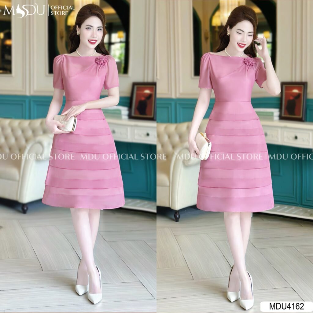 Top 10+ Mẫu Váy Công Chúa Ngắn Tuyệt Đẹp Từ MDU Fashion 6 Đầm Công Chúa Ngắn Xếp Ly Thanh Lịch