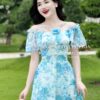 Váy Thiết Kế MDU4202 Gam Màu Xanh Pha Hoạ Tiết Hoa Nhẹ Nhàng Trễ Vai Quyến Rũ 12 photo 2024 06 21 16 21 34 2 Mdu Fashion