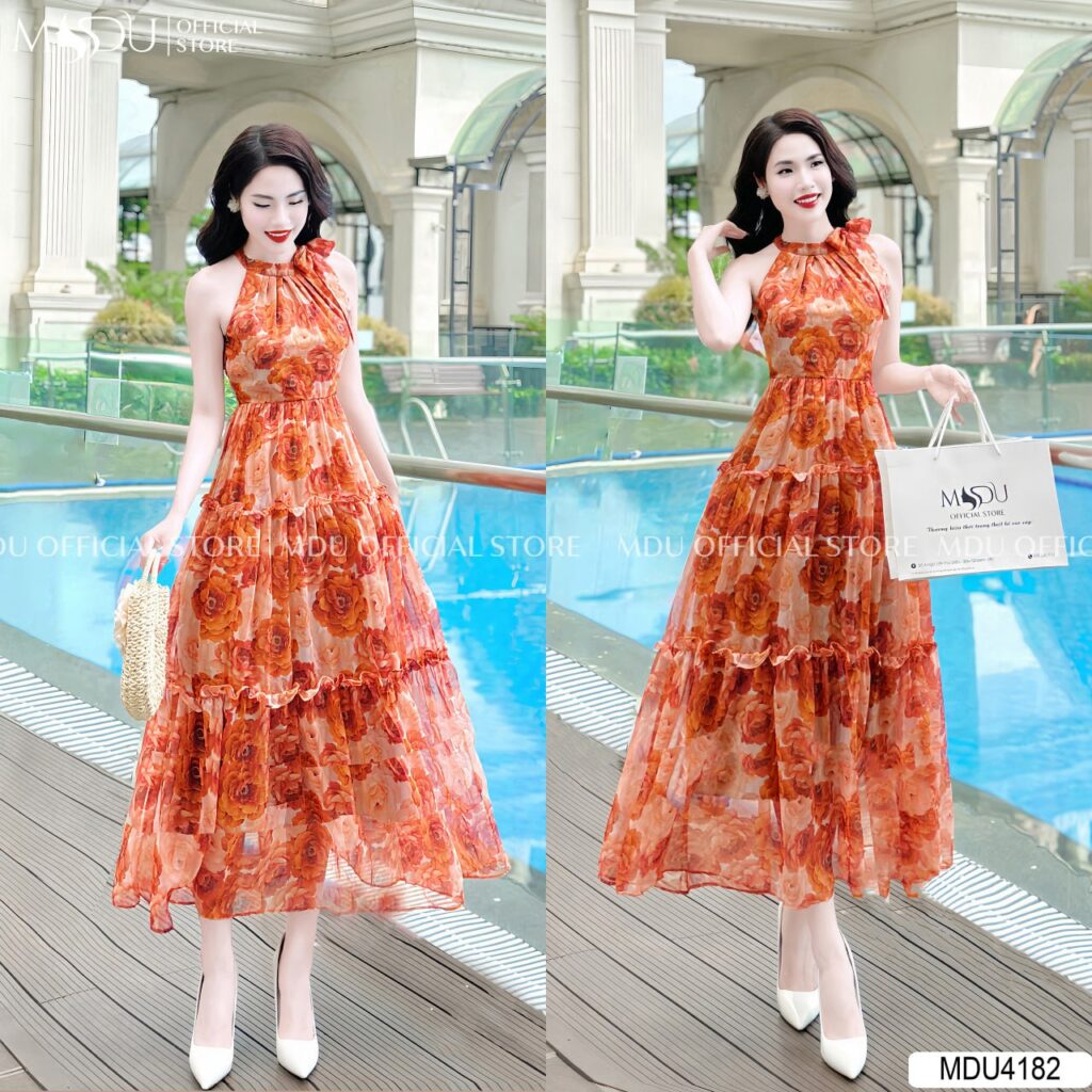 10+ Mẫu Đầm Cổ Yếm Dự Tiệc Đẳng Cấp từ MDU Fashion - Tỏa Sáng Mọi Ánh Nhìn 11 Đầm Cổ Yếm Dự Tiệc Dáng Suông Thoải Mái