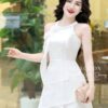 Váy Thiết Kế MDU4229 Gam Trắng Tinh Khôi Tay Khoét Cổ Tròn Đính Hoa Thêu Bắt Mắt 11 photo 2024 06 30 16 28 05 3 Mdu Fashion