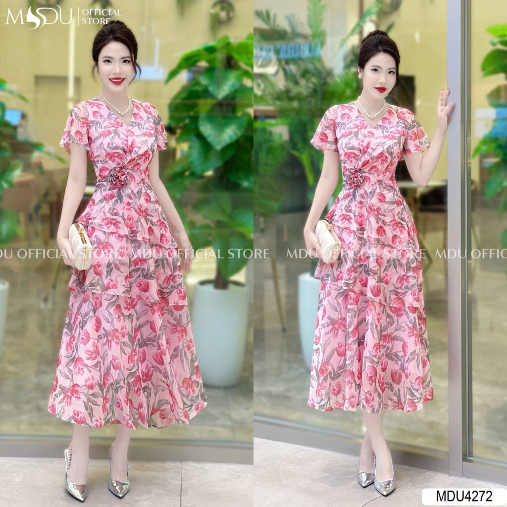 Top 10+ Mẫu Đầm Dài Dự Tiệc Sang Trọng và Quyến Rũ từ MDUfashion 12 Đầm Dài Dự Tiệc Phối Voan Sang Trọng từ MDUfashino