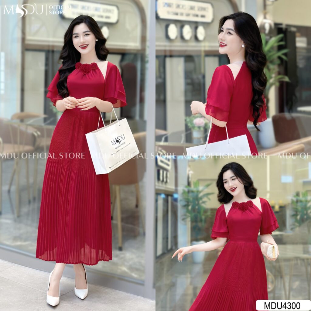 10+ Mẫu Váy Tay Phồng Công Chúa Đẹp Mê Hồn Từ MDUfashion – Biến Bạn Thành Nàng Tiên Kiêu Sa 12 Váy Công Chúa Tay Phồng Màu Đỏ Quyến Rũ
