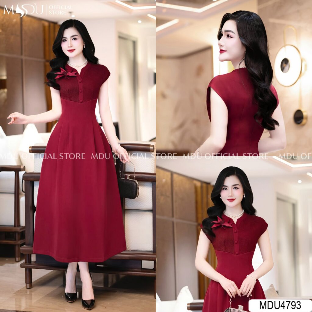 Diện Gì Đi Tiệc Cưới? Top 10+ Mẫu Váy Đầm Dự Tiệc Cưới Trẻ Trung Đẹp " Hút Mắt " 10 6. Váy Đầm Dự Tiệc Cưới Trẻ Trung Đính Hoa Nổi Bật