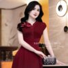 Váy Thiết Kế MDU4793 Đỏ Đô Sang Trọng Hoa Nổi Thủ Công 10 vay dam du tiec cuoi tre trung 5 Mdu Fashion