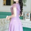 Váy Thiết Kế MDU4124 - Dáng Xòe Sang Trọng Cùng Màu Tím Tinh Tế 11 vay thiet ke mdu4124 3 Mdu Fashion