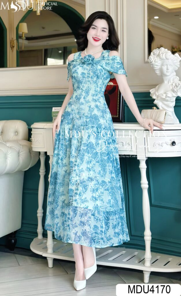 Top 10+ Mẫu Đầm Maxi Dáng Dài Thiết Kế Tinh Tế, Điệu Đà Cho Chị Em 9 Đầm Maxi Dáng Dài In Hoa