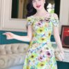 Váy Thiết Kế MDU4172- Dáng Váy Xòe, Thiết Kế 2 Dây Họa Tiết 5D Thời Thượng 11 vay thiet ke mdu4172 5 Mdu Fashion