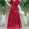 Váy Thiết Kế MDU4242 Dáng Công Chúa Sang Trọng Màu Đỏ Rực Rỡ 13 vay thiet ke mdu4242 6 Mdu Fashion