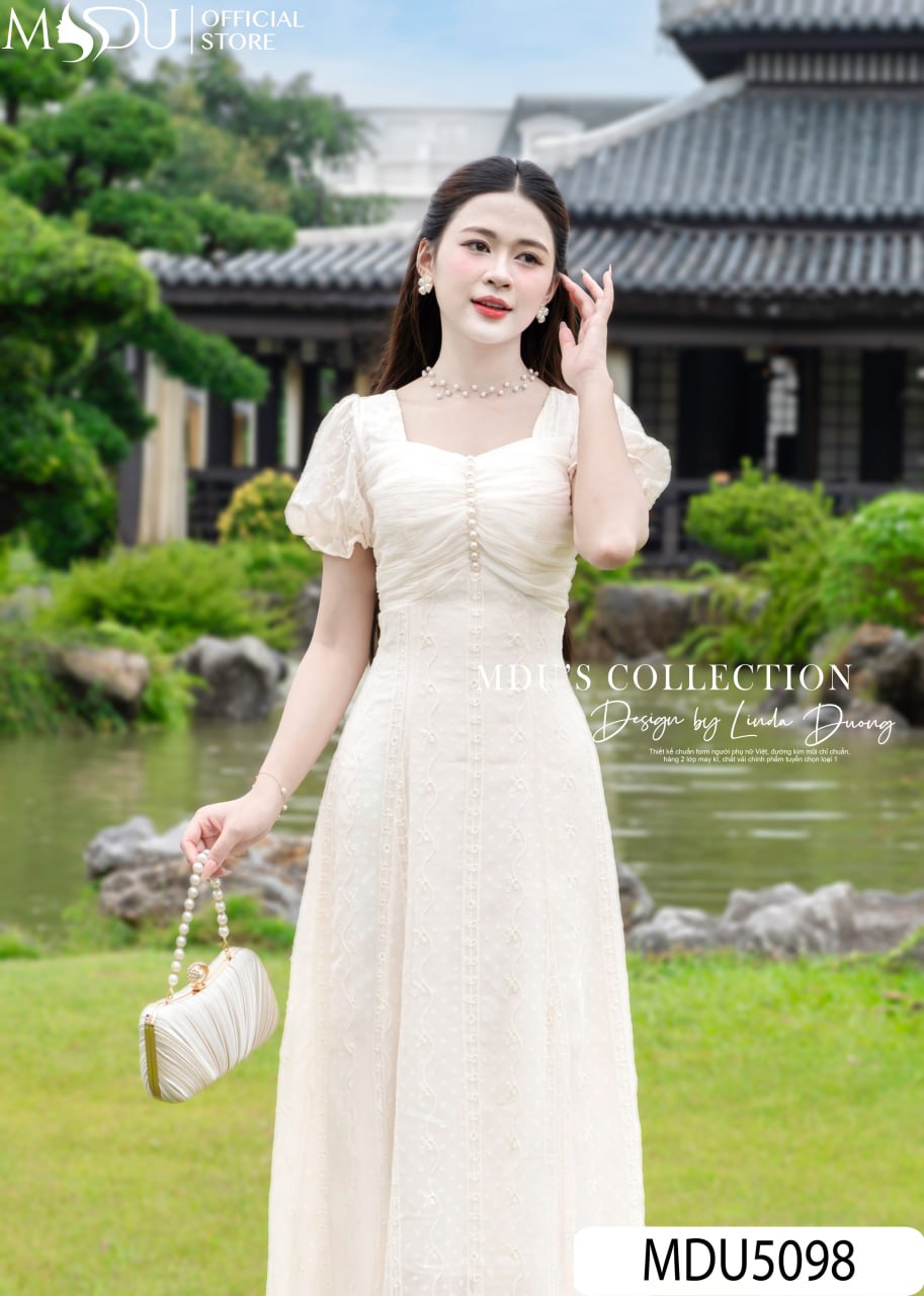 Top 10+ Đầm Dự Tiệc Cho Người 60kg – Tỏa Sáng Dù Không Size S 10 Đầm dự tiệc cho người 60kg- Tay bồng