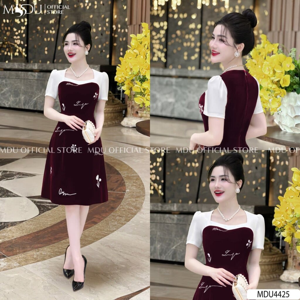 Top 10+ Đầm Dự Tiệc Cho Người Bắp Tay To - Che Khuyết Điểm, Tôn Vóc Dáng 10 Đầm Dự Tiệc Cho Người Bắp Tay To Dáng Midi Họa Tiết Thêu Nổi