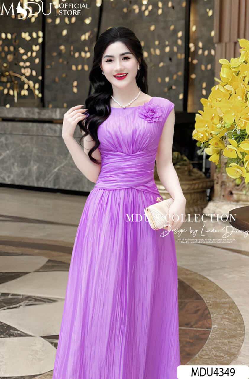 Top 10+ Mẫu Đầm Màu Tím Đi Dự Tiệc Gây Thương Nhớ Nhất 11 Đầm màu tím di dự tiệc dài xòe