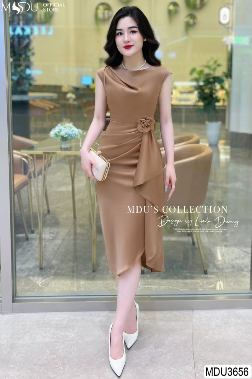 Top 10+ Đầm Phi Lụa Dự Tiệc Sang Chảnh Quyến Rũ Cho Phái Đẹp 12 Các Kiểu Dáng Đầm Phi Lụa Dự Tiệc Đang "Làm Mưa Làm Gió" - Đầm Đính Hạt Hoặc Phối Ren