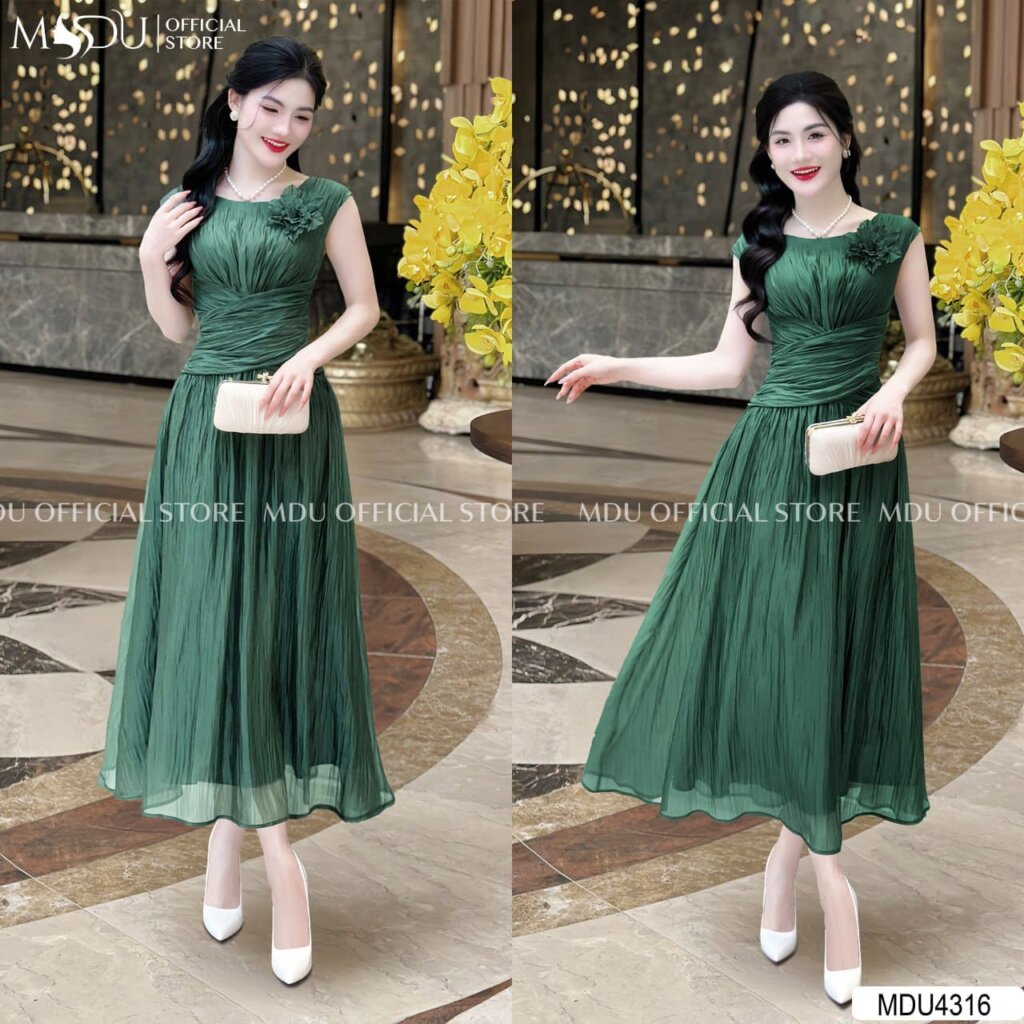 Top 10+ Mẫu Đầm Xanh Lá Cây Dự Tiệc Tôn Dáng, Nổi Bật Nhất 10 Đầm Xanh Lá Cây Dự Tiệc Đính Hoa Tinh Tế