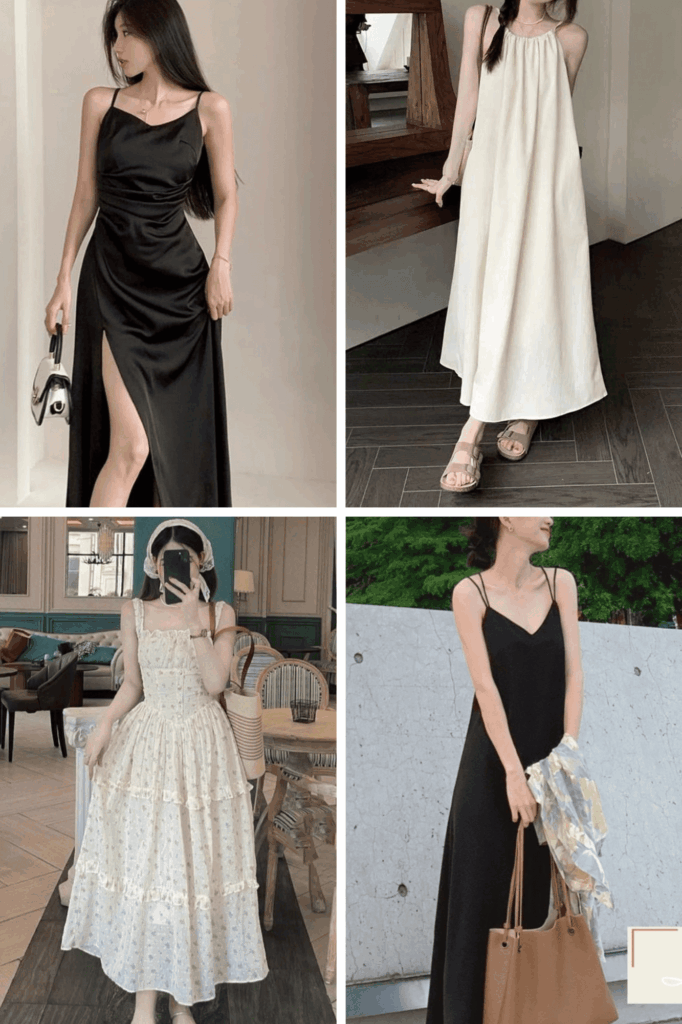 Phối Đồ Với Váy 2 Dây: Xinh Lung Linh, Biến Hóa Muôn Vàn! 10 Phối đồ với váy 2 dây siêu dễ siêu xinh