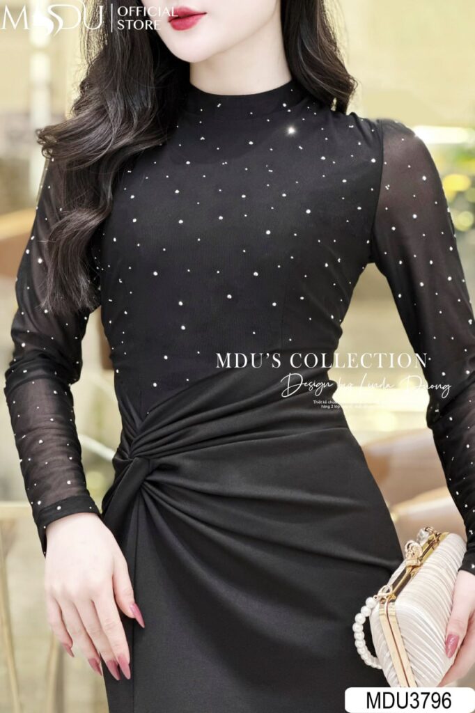 Top 10+ Mẫu Váy Đen Công Chúa Sang Trọng, Bí Ẩn Và Quyến Rũ Cho Mọi Sự Kiện 17 Cách phối đồ với váy đen công chúa từ MDU Fashion