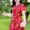 Váy Thiết Kế MDU4072 Tay Bồng Cổ Tròn Điểm Nhấn Ly Bụng 13 photo 2024 04 25 14 47 25 3 Mdu Fashion