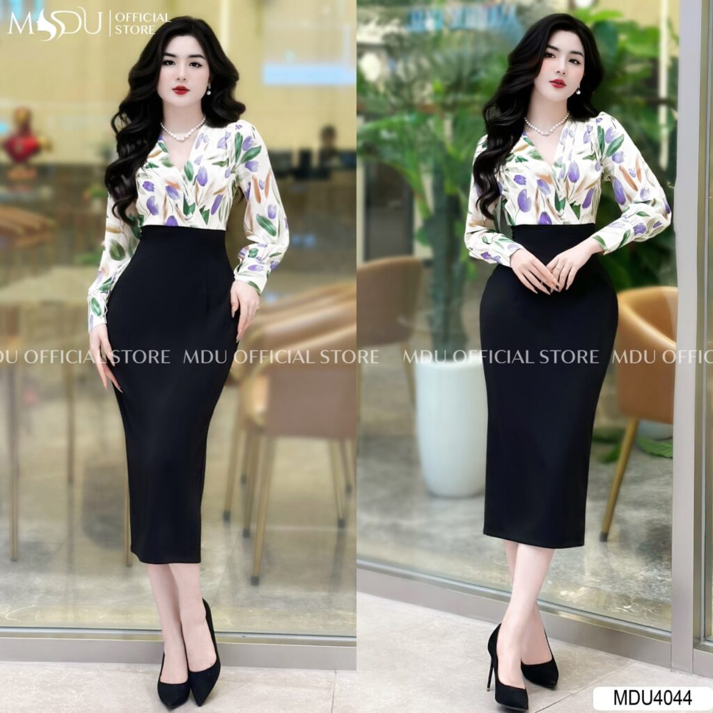 Khám Phá Top 10+ Đầm Vải Gấm Dự Tiệc Sang Trọng Nhất Hiện Nay 6 Đầm Vải Gấm Dự Tiệc dài tay