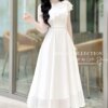 Váy Thiết Kế MDU4163 Màu Trắng Thanh Lịch Dáng Dài Đính Hoa Độc Đáo 9 photo 2024 07 19 19 27 54 Mdu Fashion