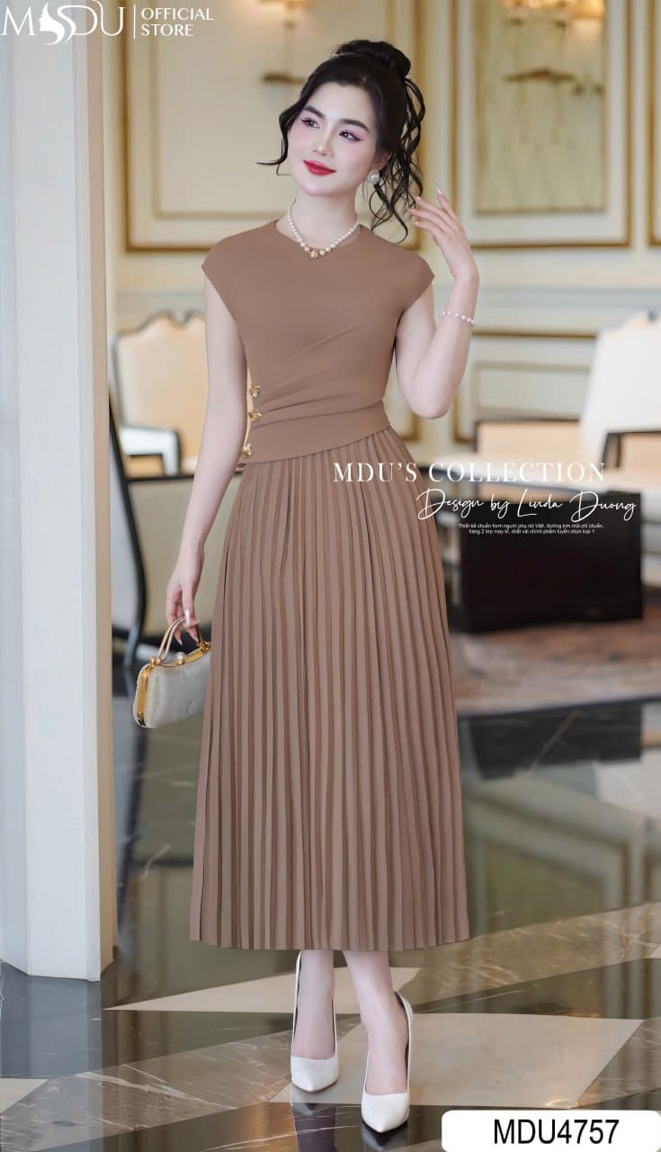 11+ Váy Dự Tiệc Sinh Nhật Cuốn Hút Mọi Ánh Nhìn 13 Các Kiểu Váy Dự Tiệc Sinh Nhật Đẹp Lung Linh - Váy Xếp Ly Thanh Lịch