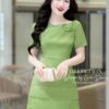 Váy Thiết Kế MDU4210 Màu Xanh Dáng Váy Tầng Đinh Hoa Tinh Tế 11 vay thiet ke mdu4210 4 Mdu Fashion