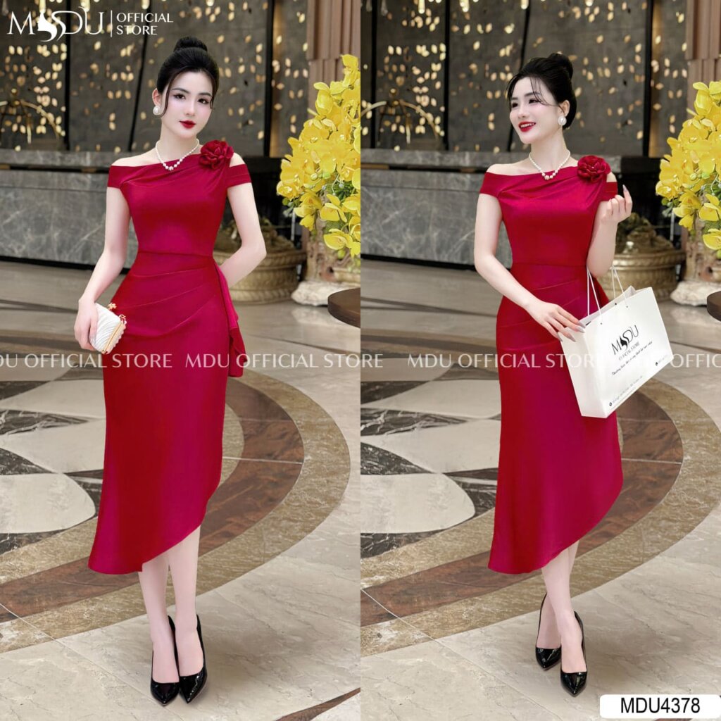 Top 10+ Mẫu Váy Công Chúa Màu Đỏ Sang Trọng Và Quyến Rũ Cho Mọi Sự Kiện 13 Váy công chúa đỏ cổ yếm hiện đại